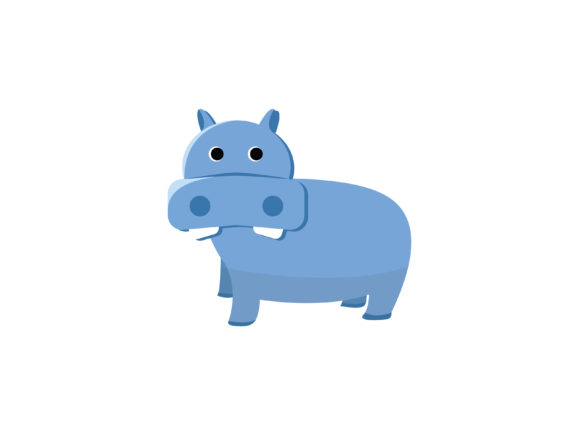 310-hippopotamus Animal Illustration: A Vector for Modern Design