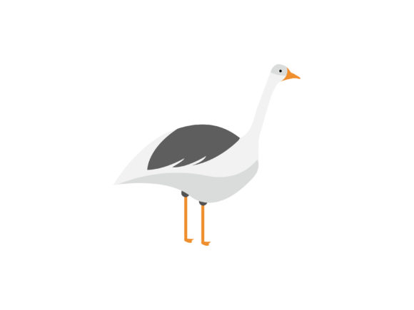 312-Animal Goose Vector Illustration: A Versatile Design Asset