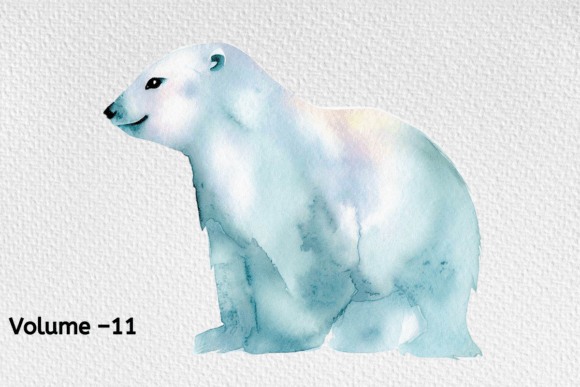 Charming Watercolor Arctic Animal Clipart for Creative Projects