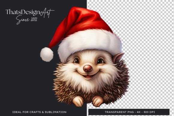 Cute Hedgehog Christmas Clipart: Your Holiday Design Secret