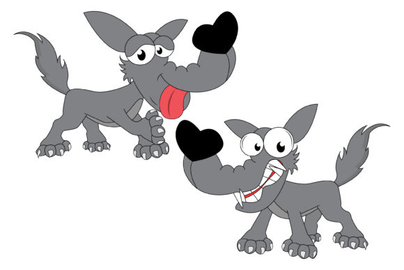 Cute Wolf Animal Cartoon: A Playful Typeface for Modern Brands