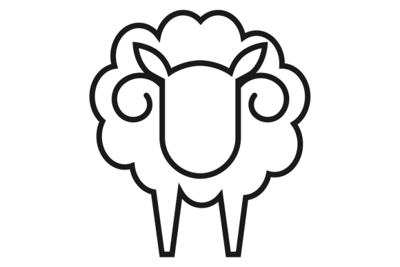 Sheep Line Icon: The Cute Farm Animal Symbol Your Designs Need