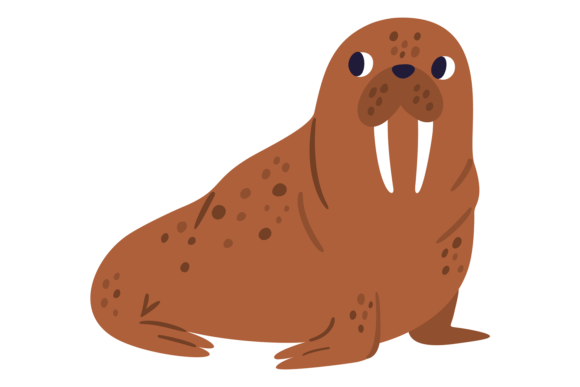 Walrus Icon: A Charming Nordic Animal for Your Designs