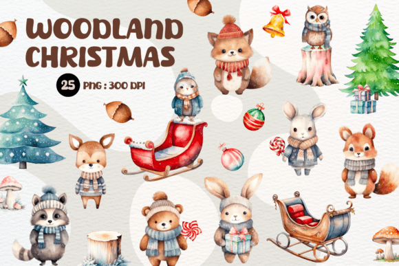 Watercolor Christmas Woodland Animal Clipart: A Designer's Guide